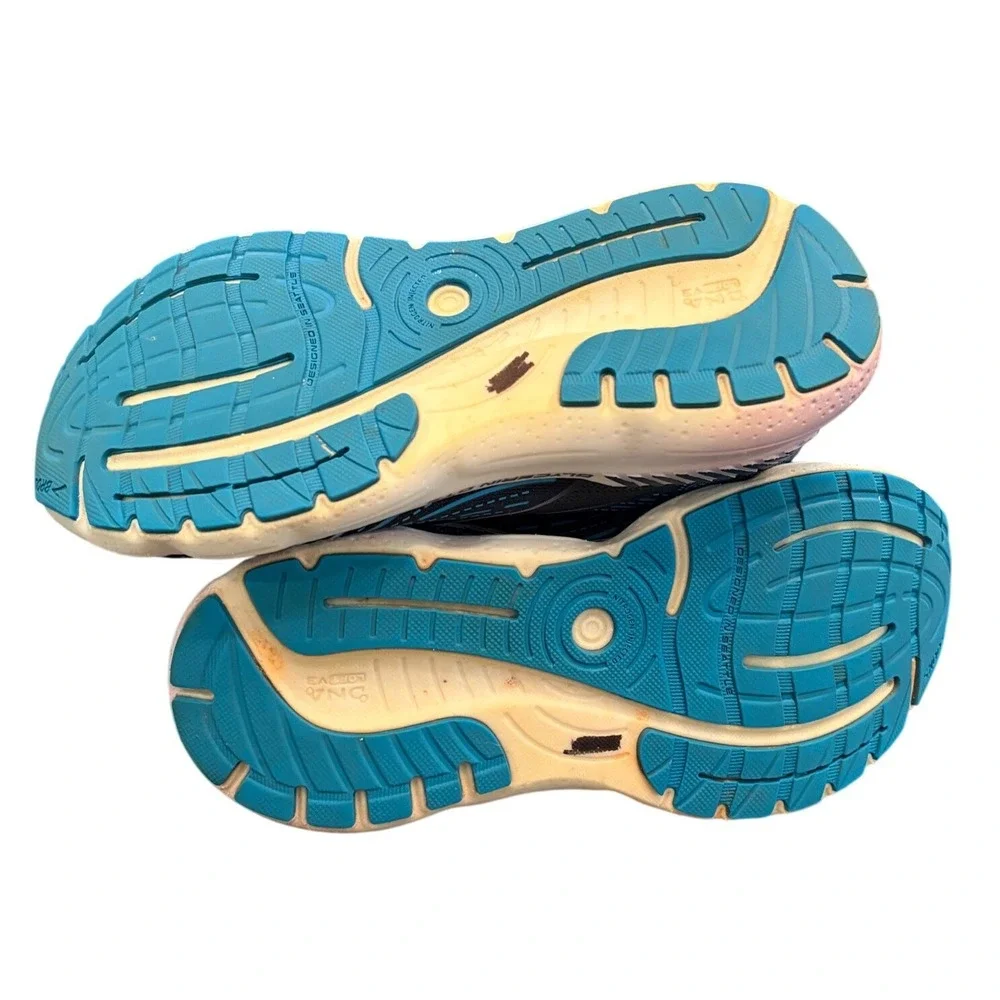Brooks Glycerin GTS 20 Women's Size 6.5 Medium Navy Blue Pink Running Shoes